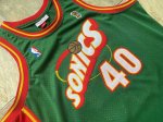 NBA Shawn Kemp 40 Seattle SuperSonics 1995-96 Swingman Maillot Green